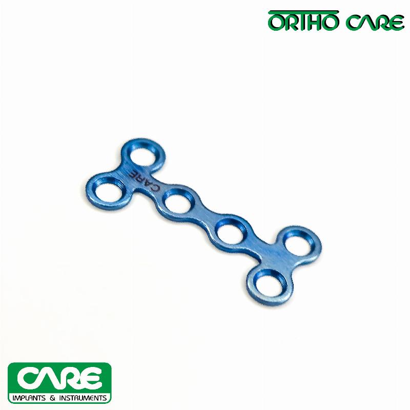 Подвійна Т-подібна пластина з 6 отворами товщиною 0,6 мм